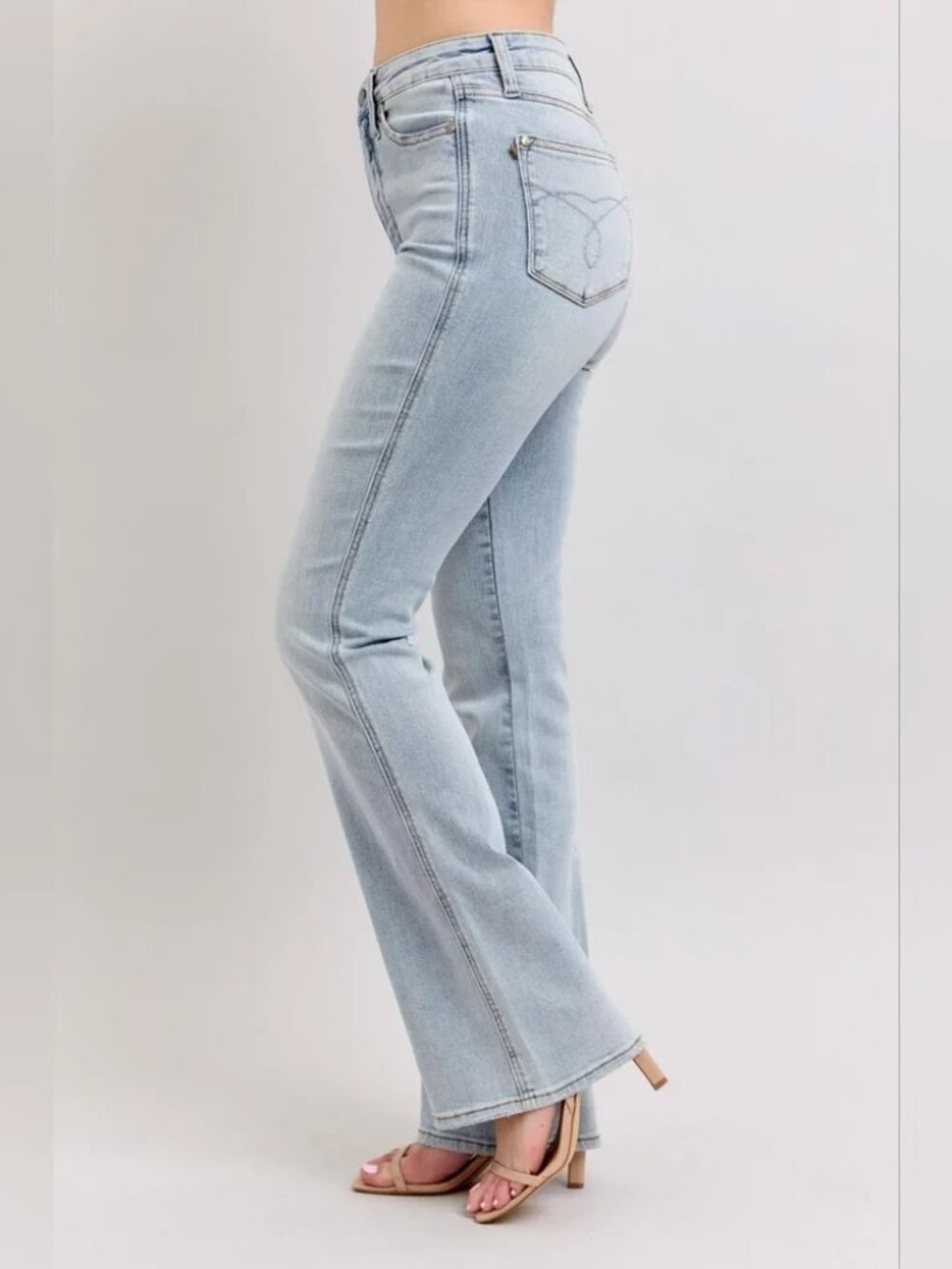 Judy Blue Boot Cut Jeans Size 11 / 30 Long Inseam Light Wash JB88784LT-L NWT